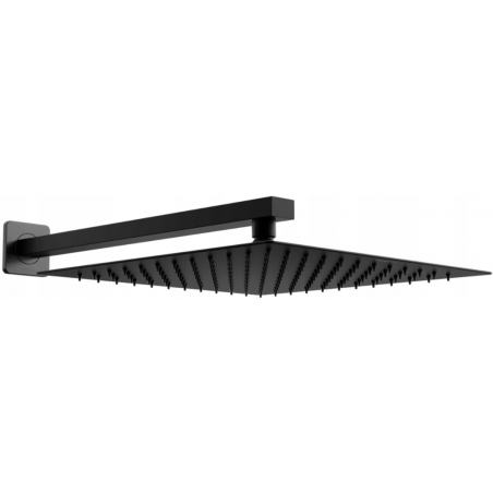 Mexen Slim Duschkopf 25 x 25 cm mit Duscharm, schwarz - 79125112-70