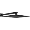 Mexen Slim Duschkopf 25 x 25 cm mit Duscharm, schwarz - 79125112-70
