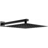 Mexen Slim pommeau de douche 25 x 25 cm avec bras de douche, noir - 79125112-70