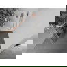 Mexen Kioto+ L Duschwand mit Ablage Walk-in 100 x 200 cm, weißes Muster, gebürstetes Messing - 800-100-123-65-85