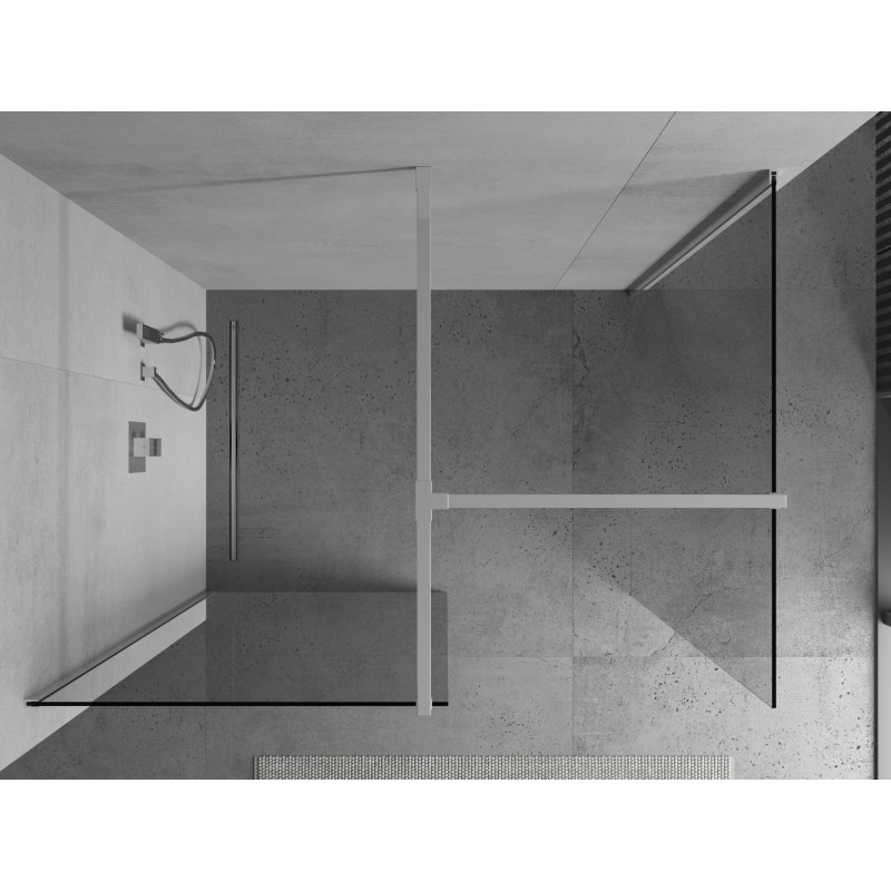 Mexen Kioto tuš stena Walk-in 105 x 90 cm, prosojna, krom - 800-105-202-01-00-090