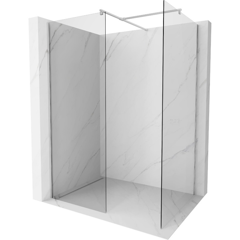 Mexen Kioto Zid tuša Walk-in 115 x 90 cm, proziran, krom - 800-115-202-01-00-090