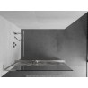 Mexen Kioto+ L dušisein riiuliga Walk-in 90 x 200 cm, valge muster, harjatud nikkel - 800-090-123-97-85