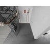Mexen Kioto+ L Walk-in Shower Wall with Shelf 70 x 200 cm, White Pattern, Rose Gold - 800-070-123-60-85