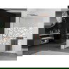 Mexen Kioto+ L Duschwand mit Ablage Walk-in 70 x 200 cm, weißes Muster, roségold - 800-070-123-60-85
