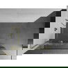 Mexen Kioto+ L douchewand met plank Walk-in 80 x 200 cm, wit patroon, goud - 800-080-123-50-85