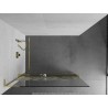 Mexen Kioto+ L dušisein riiuliga Walk-in 90 x 200 cm, valge muster, kuldne - 800-090-123-50-85