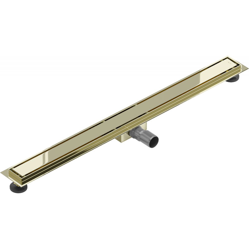 Mexen Flat M13 desagüe lineal 2 en 1 de 90 cm, dorado - 1510090-15