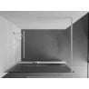 Mexen Kioto+ paroi de douche avec étagère Walk-in 90 x 200 cm, Transparent, blanc - 800-090-121-20-09