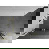 Mexen Kioto+ L douchescherm met plank Walk-in 80 x 200 cm, zwart frame, goud - 800-080-123-50-70