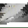 Mexen Kioto+ L douchescherm met plank Walk-in 80 x 200 cm, zwart frame, goud - 800-080-123-50-70
