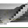 Mexen Kioto+ L paroi de douche avec étagère Walk-in 80 x 200 cm, motif noir, doré brossé - 800-080-123-55-70