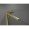 Mexen Kioto+ L paroi de douche avec étagère Walk-in 80 x 200 cm, motif noir, doré brossé - 800-080-123-55-70