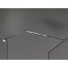 Mexen Kioto Duschwand Walk-in 85 x 80 cm, transparent, chrom - 800-085-202-01-00-080