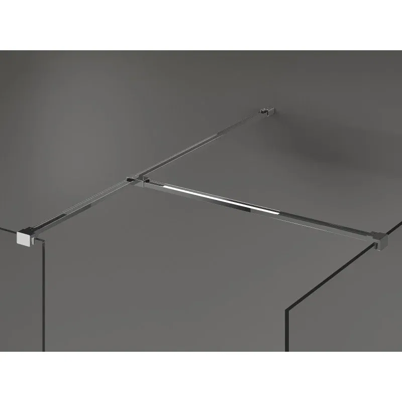 Mexen Kioto paroi de douche Walk-in 110 x 70 cm, transparent, chromé - 800-110-202-01-00-070