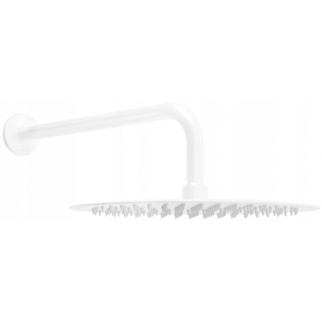 Mexen Slim soffione doccia 25 cm con braccio doccia, bianco - 79225211-20