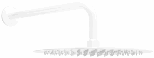 Mexen Slim pomme de douche 25 cm avec bras de douche, blanc - 79225211-20