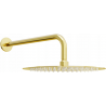 Mexen Slim ducha de 25 cm con brazo de ducha, dorado - 79225211-50