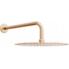 Mexen Slim rociador de ducha de 25 cm con brazo de ducha, oro rosa - 79225211-60