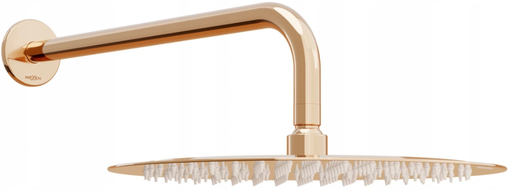 Mexen Slim deszczownica 25 cm z ramieniem prysznicowym, różowe złoto - 79225211-60