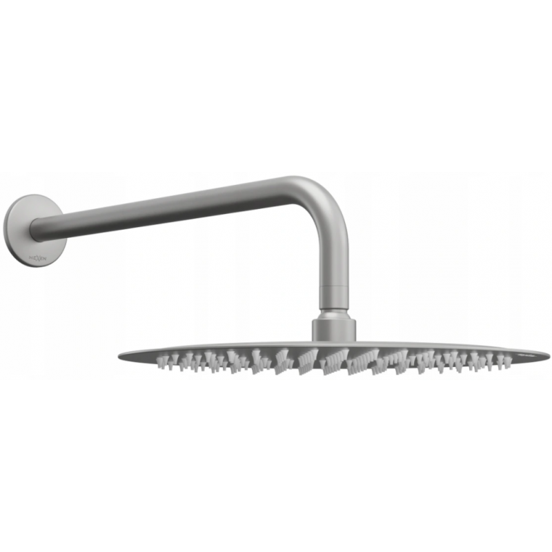 Mexen Slim douchekop 25 cm met douchearm, grafiet - 79225211-66