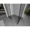 Mexen Kioto paroi de douche Walk-in 150 x 110 cm, motif noir, blanc - 800-150-202-20-70-110