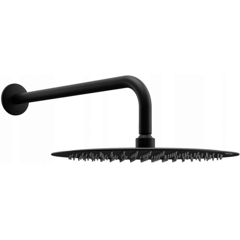 Mexen Slim pomme de douche 25 cm avec bras de douche, noire - 79225211-70
