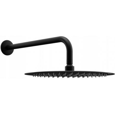 Mexen Slim 25 cm Shower Head with Arm, Black - 79225211-70