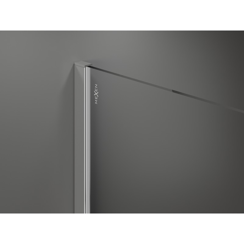 Mexen Kioto tuš stena Walk-in 105 x 90 cm, prosojna, krom - 800-105-202-01-00-090