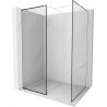 Mexen Kioto paroi de douche Walk-in 120 x 70 cm, motif noir, blanc - 800-120-202-20-70-070