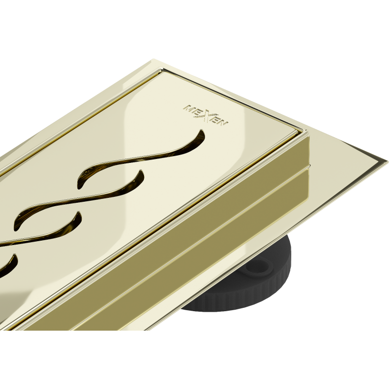 Mexen Flat M18 linjakuivatus 70 cm, kultainen - 1523070-15