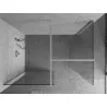 Mexen Kioto Duschwand Walk-in 135 x 100 cm, transparent, chrom - 800-135-202-01-00-100