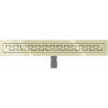 Mexen Flat M15 lijnafvoer 60 cm, goud - 1524060-15
