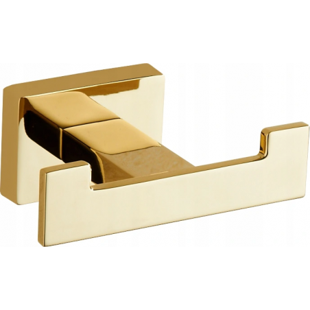 Mexen Arno double towel hook, gold - 7020735-50