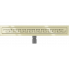 Mexen Flat M15 Linienentwässerung 70 cm, gold - 1524070-15