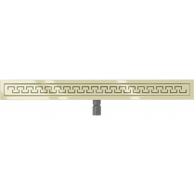 Mexen Flat M15 lineaarinen lattiakaivo 90 cm, kultainen - 1524090-15