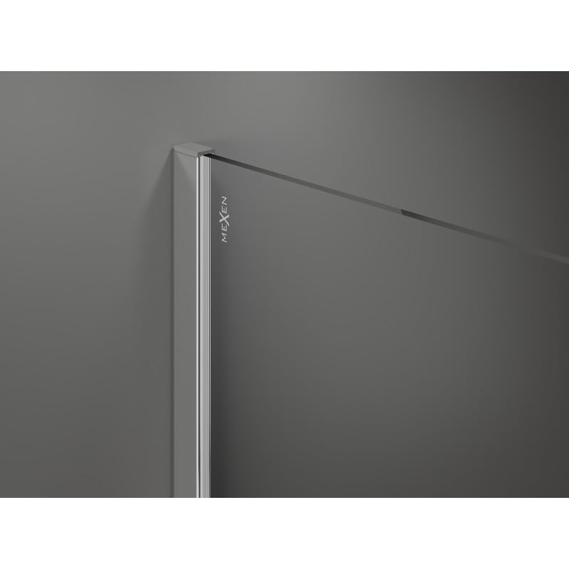 Mexen Kioto parede de chuveiro Walk-in 140 x 100 cm, transparente, cromada - 800-140-202-01-00-100