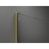 Mexen Kioto tuš zaslon Walk-in 130 x 80 cm, črn okvir, zlat - 800-130-202-50-70-080