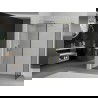 Mexen Kioto douchewand Walk-in 110 x 70 cm, zwart frame, geborsteld goud - 800-110-202-55-70-070