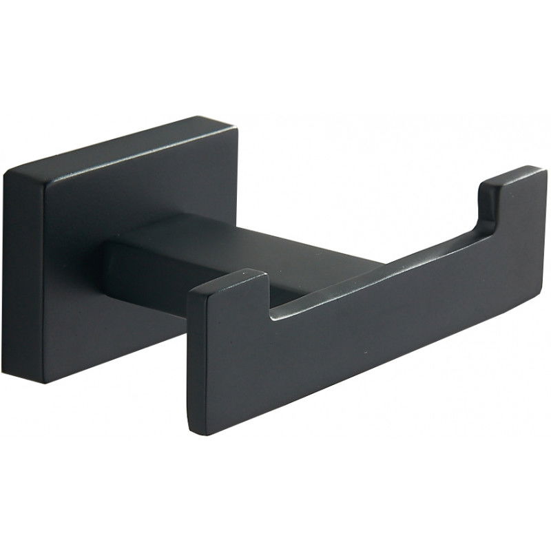 Mexen Arno gancho duplo para toalha, preto - 7020735-70