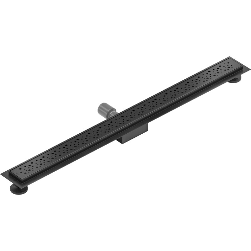 Mexen Flat M12 jooneline äravool 90 cm, must - 1721090-15
