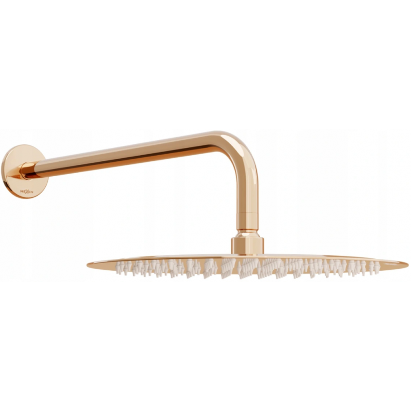 Mexen Slim regendouchekop 30 cm met douche-arm, roze goud - 79230211-60