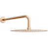 Mexen Slim regendouchekop 30 cm met douche-arm, roze goud - 79230211-60