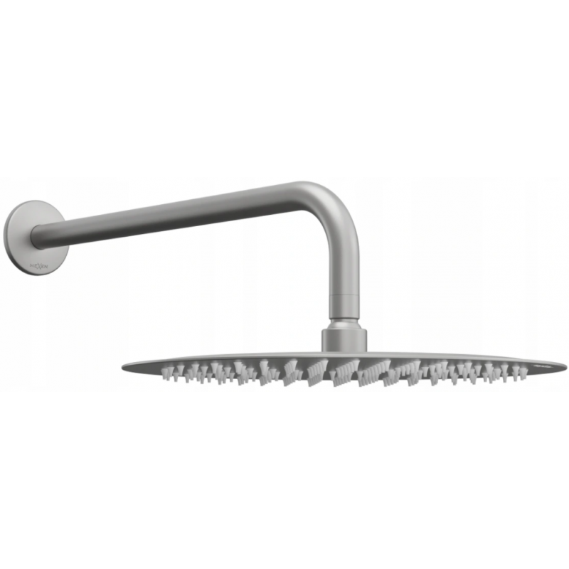 Mexen Slim shower head 30 cm with shower arm, graphite - 79230211-66