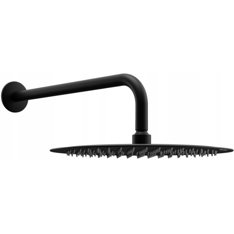 Mexen Slim tuš glava 30 cm s tuš rukom, crna - 79230211-70