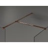 Mexen Kioto paroi de douche Walk-in 140 x 80 cm, motif noir, or rose - 800-140-202-60-70-080