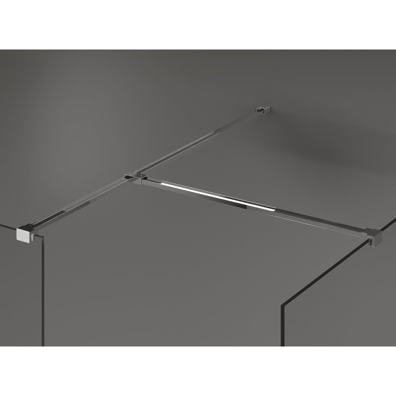 Mexen Kioto dušisein Walk-in 180 x 115 cm, läbipaistev, kroom - 800-180-202-01-00-115