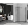 Mexen Kioto Duschwand Walk-in 80 x 80 cm, transparent, weiß - 800-080-202-20-00-080
