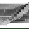 Mexen Kioto Walk-in Duschwand 85 x 80 cm, transparent, weiß - 800-085-202-20-00-080
