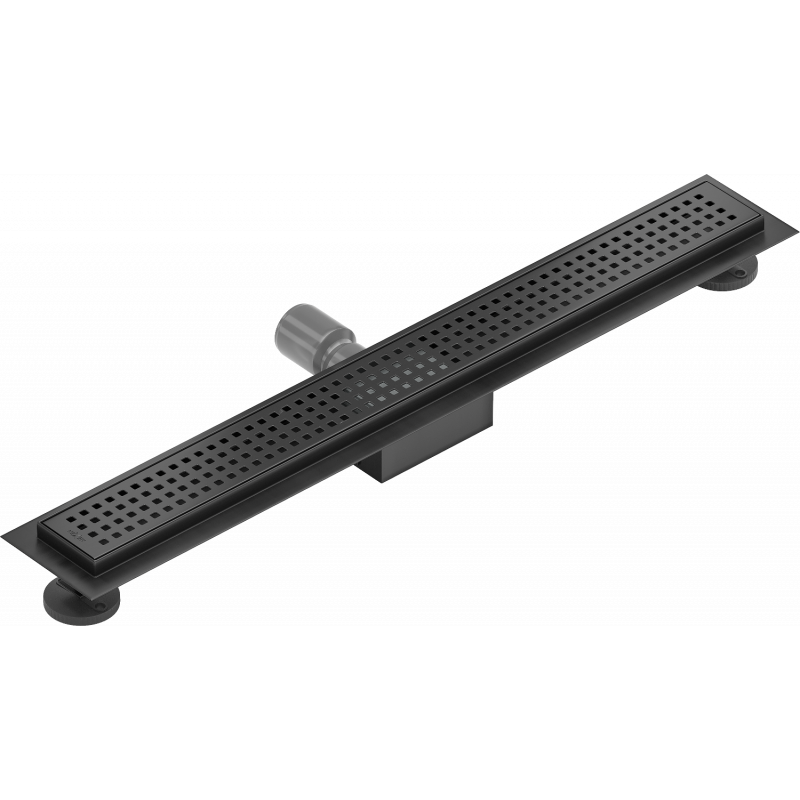Mexen Flat M08 60 cm Linear Shower Drain, Black - 1725060-15